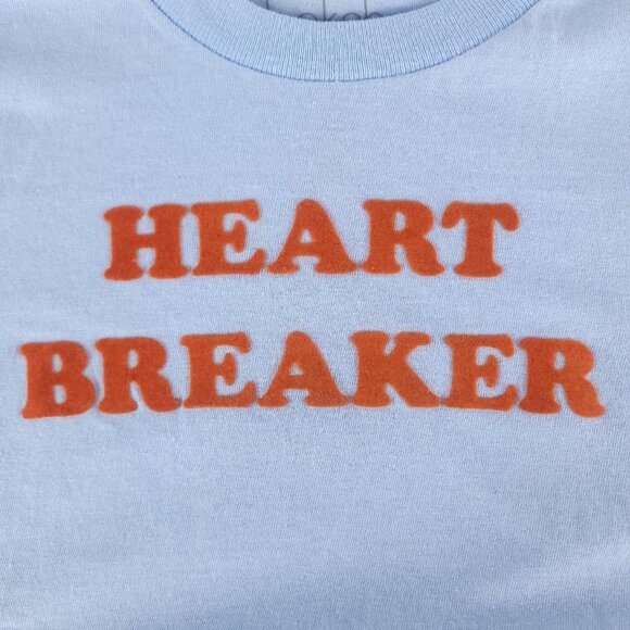 Heart Breaker cute Y2K style girly flirty crop top shirt - Picture 2 of 3